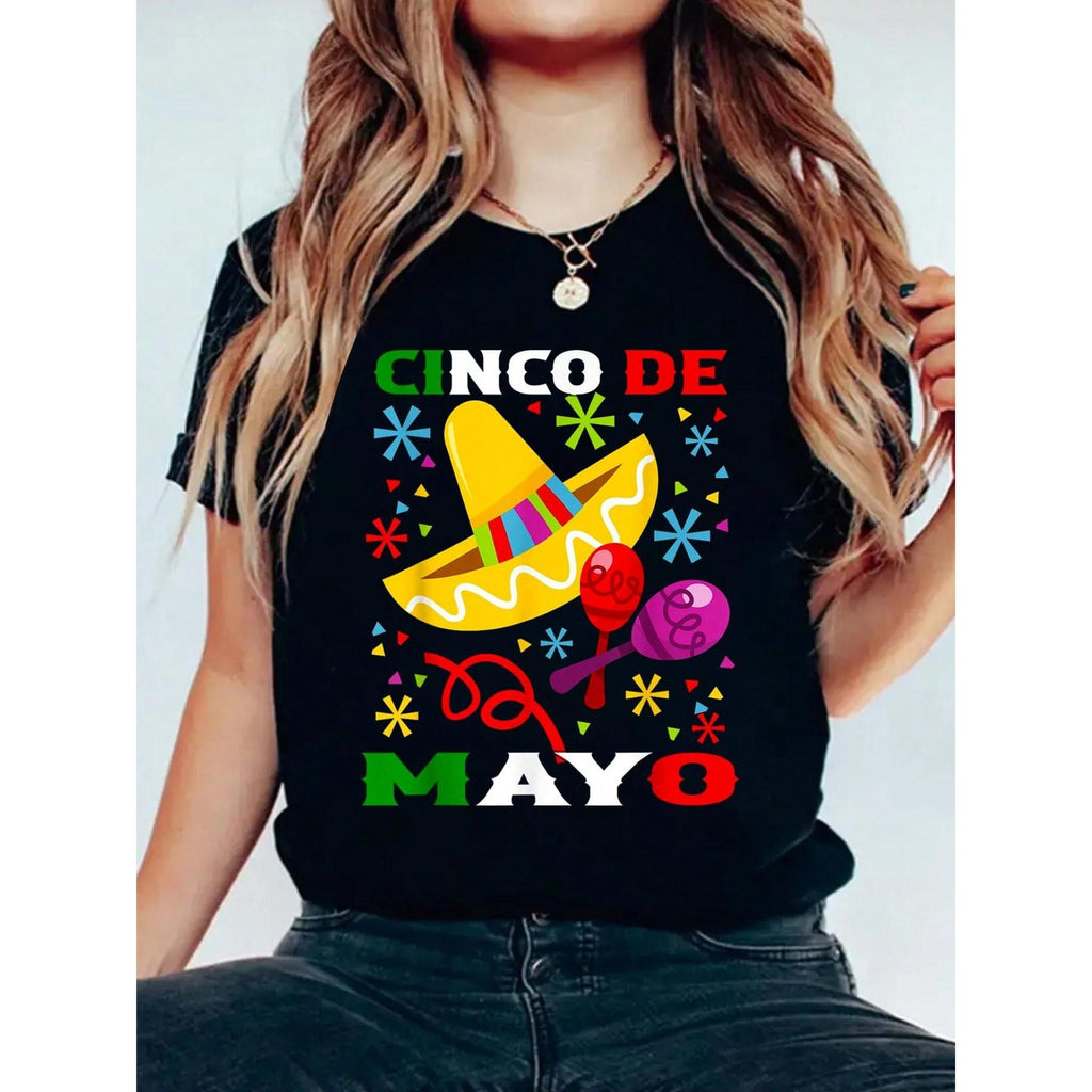 Funny Cinco De Mayo Mexican Fiesta 5 De Mayo Men Women T-Shirt Casual Printed 100% Cotton Women T Shirt, Summer Tshirts Short Sleeve Graphic Tee Women Tops