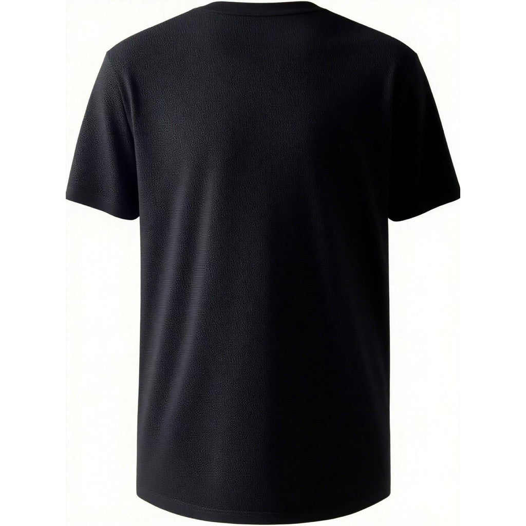 Men's Viral Social Media Minimal Art Funny Graphic T-Shirt Men's Casual TikTok Trend Simple Cartoon Humor T-Shirt