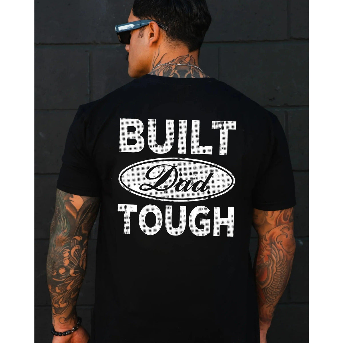 Built Dad Tough T-Shirt, Funny Dad Pride Shirt, Blue Collar Dad Graphic Tee, Tough Father Humor Shirt, Fathers Day Gift, Dad Sweatshirt, Dad Hoodie