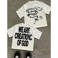 Y2K Street Style Inspirational Slogan Graphic Tee Retro Y2K Casual Unisex Cotton Short Sleeve T-Shirt