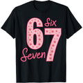 Funny Six Seven Number Meme T-Shirt - 67 Viral Slang Graphic Tee, Unisex Casual Top