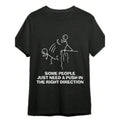 Some People Just Need A Push Funny Sarcastic Quotes Gift T-Shirts Funny Men's T-Shirts, Halloween, Thanksgiving, Christmas Gift, Suitable For Men, Women, Family And Friends, Black Casual Short-Sleeved Crew Neck T-Shirt