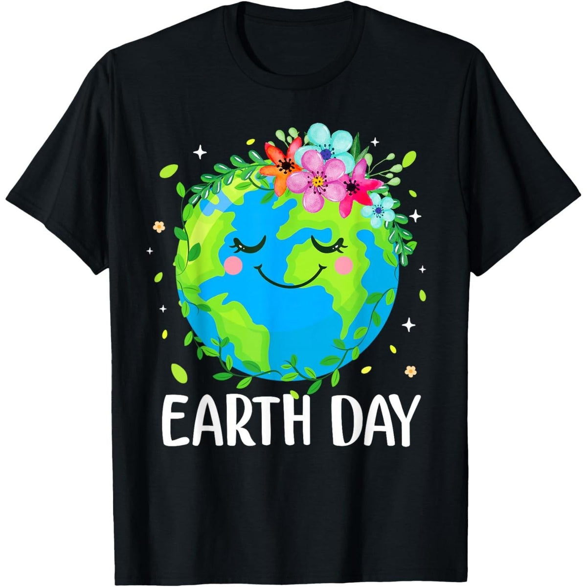 Happy Earth Day 2026 Cute Earth Floral Save The Planet Graphic Unisex world shirts